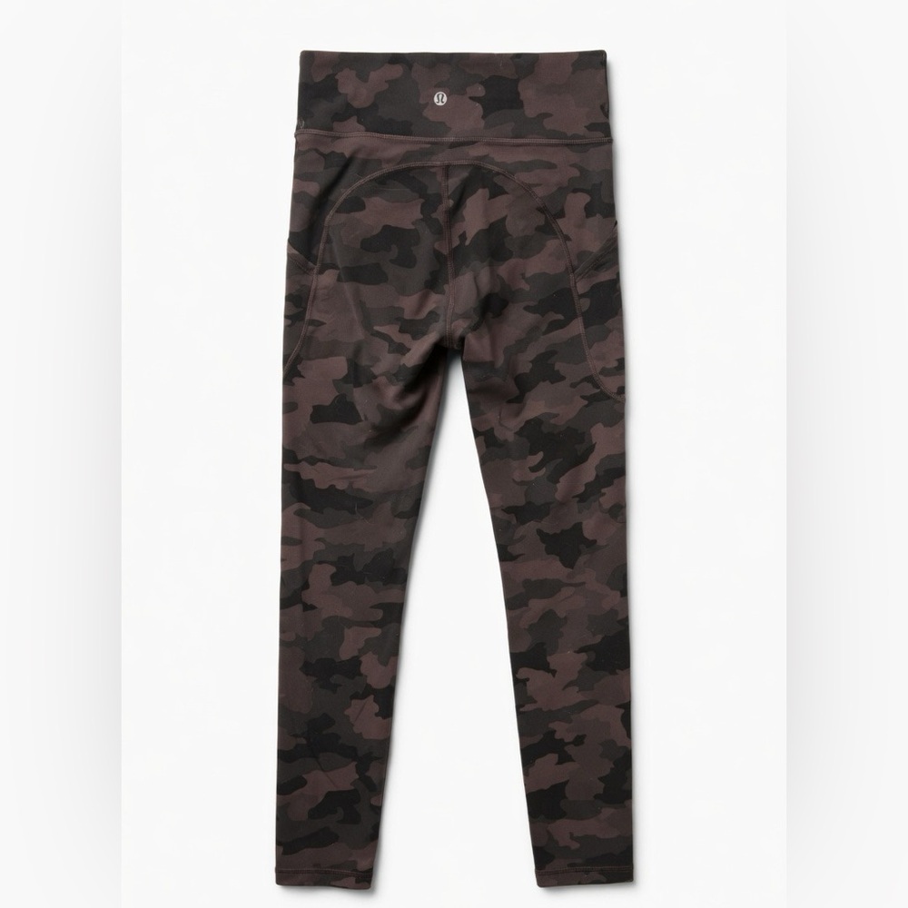 lululemon athletica Brown & Black Camo Leggings with waist drawstring - Picture 2 of 4
